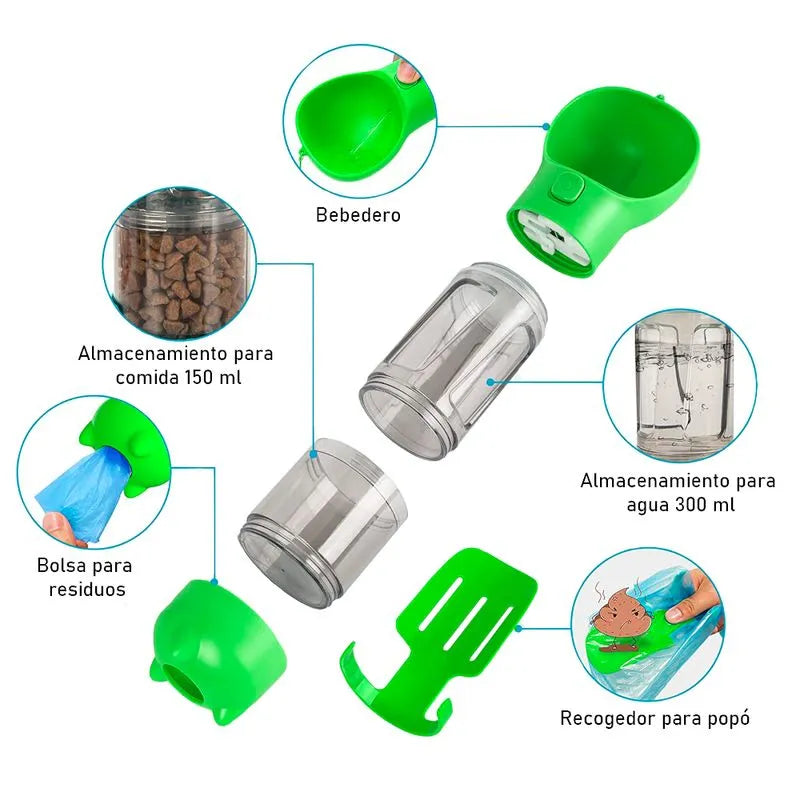 BOTELLA PORTATIL 4 EN 1 MULTIFUNCIONAL P