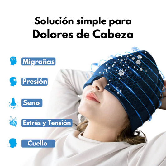 Gorro de Gel Terapéutico para Migraña y Dolor de Cabeza – Alivio Rápido y Efectivo🥶