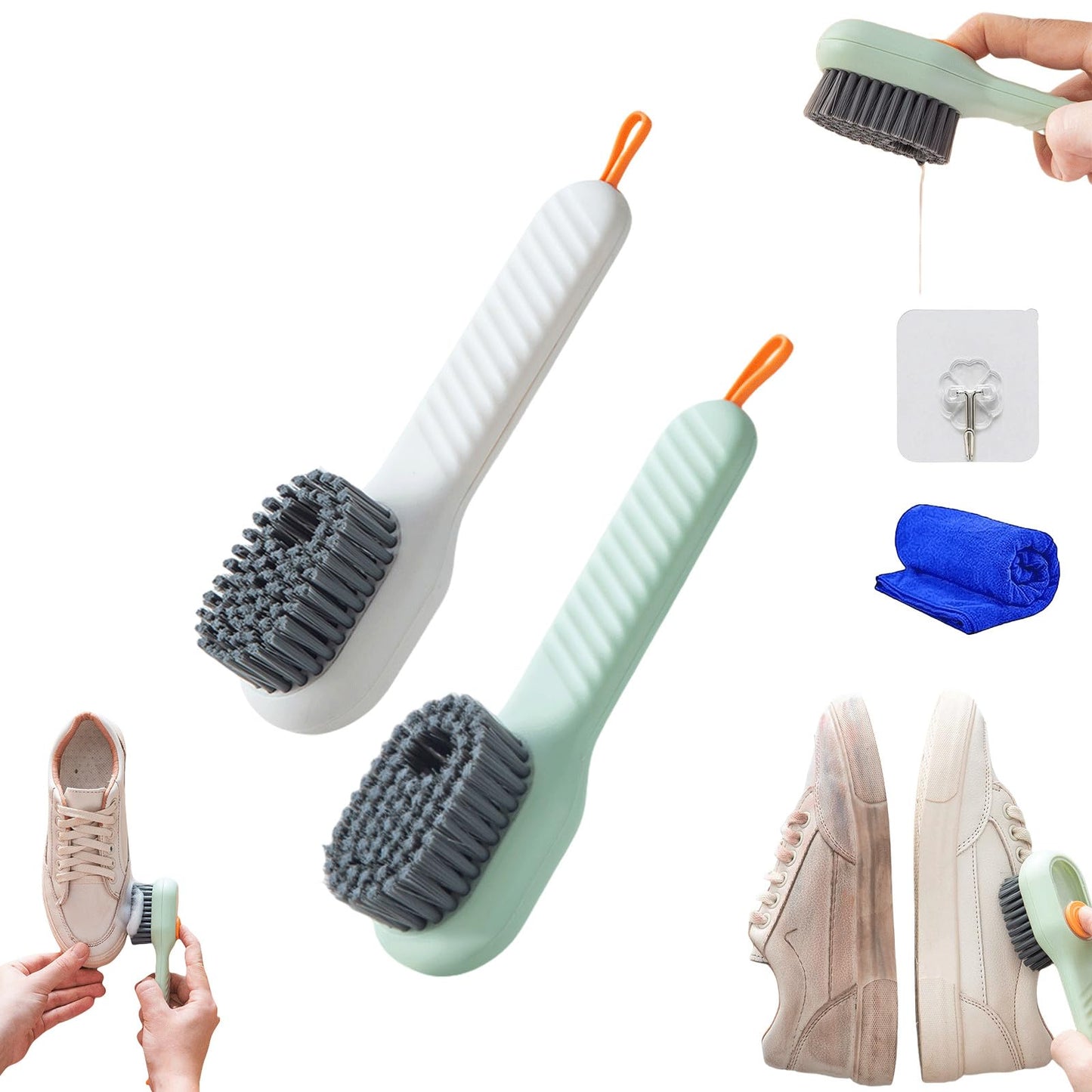 ✨ Cepillo de Limpieza Ruff – Zapatillas como nuevas en segundos ✨