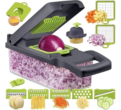 Picadora de verduras multifunciona🌟 Picadora de Verduras Multifuncional – Cocina rápida y divertida 🌟