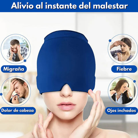 Gorro de Gel Terapéutico para Migraña y Dolor de Cabeza – Alivio Rápido y Efectivo🥶