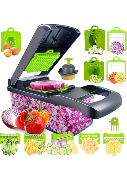 Picadora de verduras multifunciona🌟 Picadora de Verduras Multifuncional – Cocina rápida y divertida 🌟